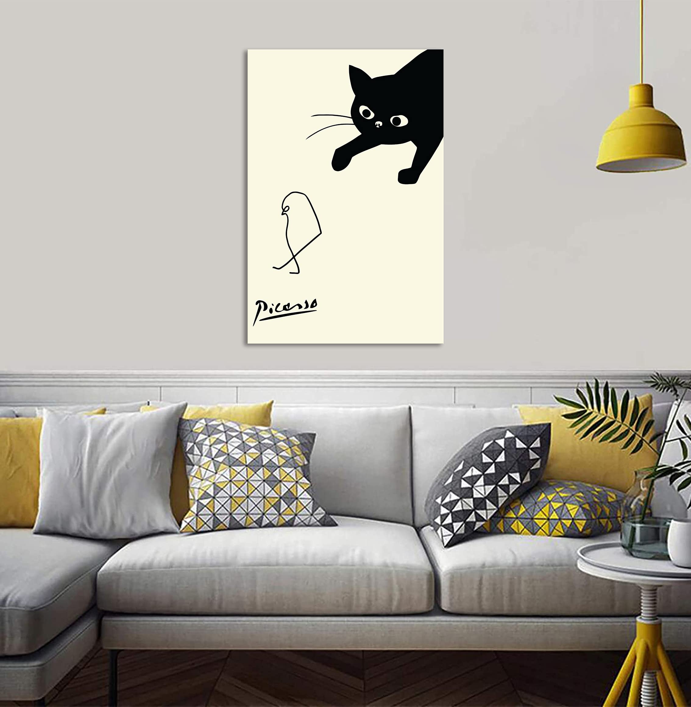 【在庫処分】2枚 ピカソ アートパネル 猫 絵画 壁飾り 開運 額付きポスター Amazon.co.jp: 2枚 ピカソ アートパネル 猫 絵画 壁飾り 開運 額付き